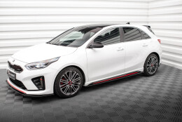 Seitenschweller Ansatz Cup Leisten passend für Kia Ceed GT Mk3 schwarz Hochglanz