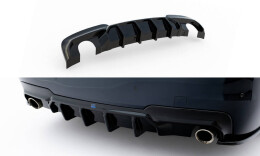 Heck Ansatz Diffusor V.2 passend für BMW 5er M-Paket F10 / F11 (Einzelauspuff li. re.) schwarz Hochglanz