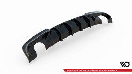 Heck Ansatz Diffusor V.2 passend für BMW 5er M-Paket F10 / F11 (Einzelauspuff li. re.) schwarz Hochglanz