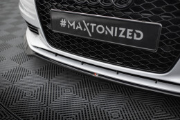 Cup Spoilerlippe Front Ansatz V.2 passend für Audi A3 Limousine 8V schwarz Hochglanz