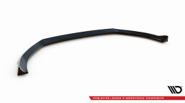 Cup Spoilerlippe Front Ansatz V.2 passend für Audi A3 Limousine 8V schwarz Hochglanz