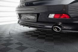 Mittlerer Cup Diffusor Heck Ansatz DTM Look passend für BMW 6er Coupe / Cabrio E63 / E64 schwarz Hochglanz