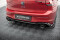 Heck Ansatz Diffusor + Schwarze Endrohre Sportauspuff Attrappe für Volkswagen Golf GTE Mk8