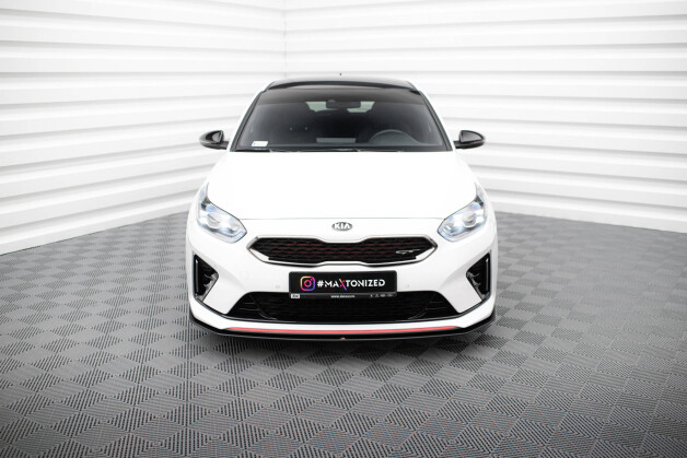 Street Pro Cup Spoilerlippe Front Ansatz passend für Kia Ceed GT Mk3 / Proceed Mk1 SCHWARZ