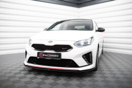 Street Pro Cup Spoilerlippe Front Ansatz für Kia Ceed GT Mk3 / Proceed Mk1 schwarz