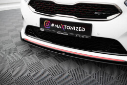 Street Pro Cup Spoilerlippe Front Ansatz passend für Kia Ceed GT Mk3 / Proceed Mk1 SCHWARZ