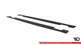 Street Pro Seitenschweller Ansatz Cup Leisten für Kia Ceed GT Mk3 / Proceed Mk1 SCHWARZ