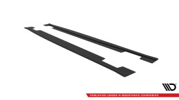 Street Pro Seitenschweller Ansatz Cup Leisten passend für Kia Ceed GT Mk3 / Proceed Mk1 SCHWARZ