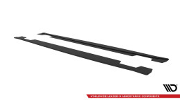 Street Pro Seitenschweller Ansatz Cup Leisten passend für Kia Ceed GT Mk3 / Proceed Mk1 rot