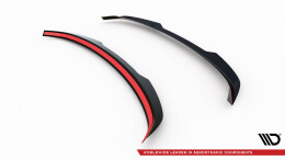 Heck Spoiler Aufsatz Abrisskante passend für Mercedes-Benz CLA Shooting Brake 45 AMG / AMG-Line C117 schwarz Hochglanz