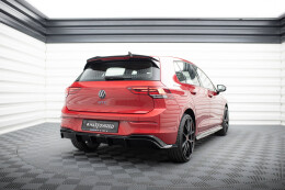 Heck Ansatz Diffusor für VW Golf GTE / R-Line Mk8 / Mk8 FL schwarz Hochglanz