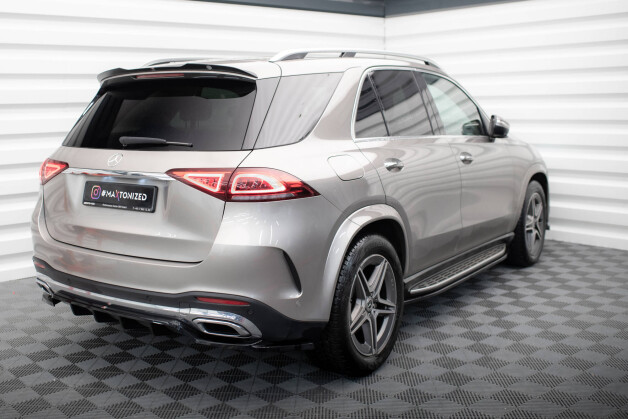 Seitenschweller Ansatz Cup Leisten passend für Mercedes-AMG / AMG-Line GLE SUV W167 / W167 Facelift schwarz Hochglanz