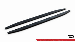 Seitenschweller Ansatz Cup Leisten für Mercedes-AMG / AMG-Line GLE W167  schwarz Hochglanz