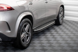 Seitenschweller Ansatz Cup Leisten passend für Mercedes-AMG / AMG-Line GLE SUV W167 / W167 Facelift schwarz Hochglanz
