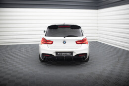 Heck Ansatz Diffusor für BMW 1er M-Paket F20 Facelift (Einseitige Doppelauspuffversion)