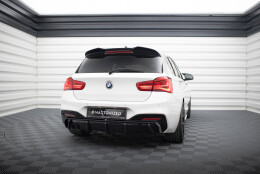 Heck Ansatz Diffusor V.3 passend für BMW 1er M-Paket F20 Facelift (Doppelauspuff li.) schwarz Hochglanz