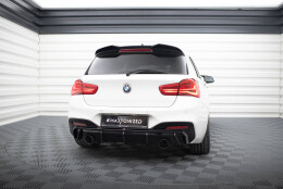 Heck Ansatz Diffusor V.3 passend für BMW M140i F20 Facelift schwarz Hochglanz