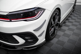 Stoßstangen Flaps Wings vorne Canards für VW Polo GTI Mk6 Facelift