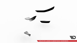 Stoßstangen Flaps Wings vorne Canards passend für VW Polo GTI Mk6 FL