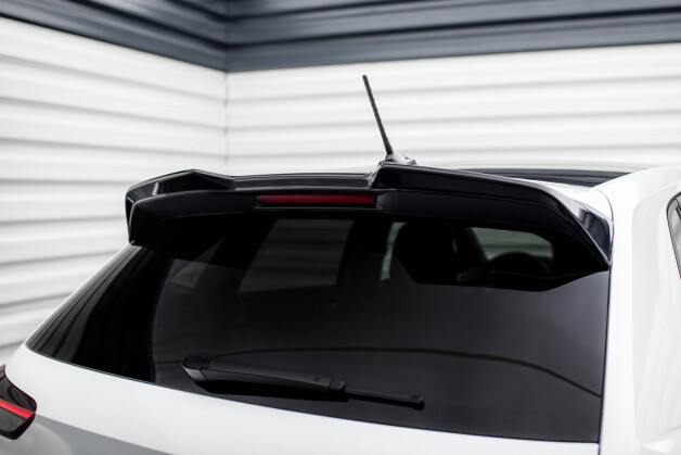 Heck Spoiler Aufsatz Abrisskante 3D passend für VW Polo GTI Mk6 schwarz Hochglanz