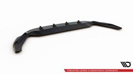 Cup Spoilerlippe Front Ansatz V.1 passend für VW Polo GTI Mk6 Facelift schwarz Hochglanz