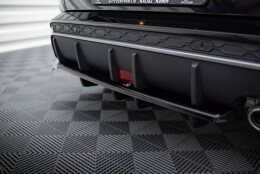 Mittlerer Cup Diffusor Heck Ansatz DTM Look passend für Hyundai Kona N-Line Mk2 schwarz Hochglanz