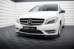 Cup Spoilerlippe Front Ansatz passend für Mercedes-Benz B W246 schwarz Hochglanz
