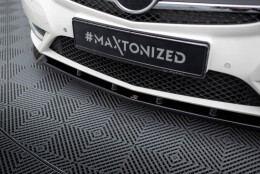 Cup Spoilerlippe Front Ansatz passend für Mercedes-Benz B W246 schwarz Hochglanz