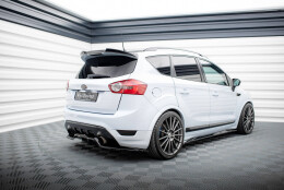 Heck Spoiler Aufsatz Abrisskante 3D passend für Ford Kuga ST Mk1 schwarz Hochglanz