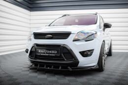 Street+ Spoilerlippe Front Ansatz passend für Ford Kuga ST Mk1 schwarz Hochglanz