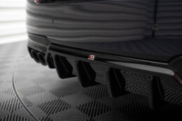 Heck Ansatz Diffusor V.2 passend für BMW 5er M-Paket F10 / F11 (Doppelauspuff li. re.) schwarz Hochglanz