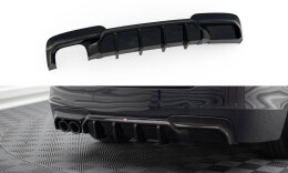 Heck Ansatz Diffusor V.2 passend für BMW 5er M-Paket F10 / F11 (Doppelauspuff li.) schwarz Hochglanz