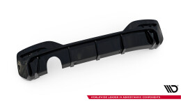Heck Ansatz Diffusor V.3 passend für BMW 1er M-Paket F20 Facelift (Einzelauspuff li.) schwarz Hochglanz