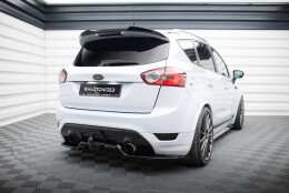 Mittlerer Cup Diffusor Heck Ansatz DTM Look passend für Ford Kuga ST Mk1 schwarz Hochglanz