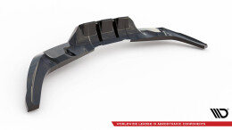 Mittlerer Cup Diffusor Heck Ansatz DTM Look passend für Ford Kuga ST Mk1 schwarz Hochglanz