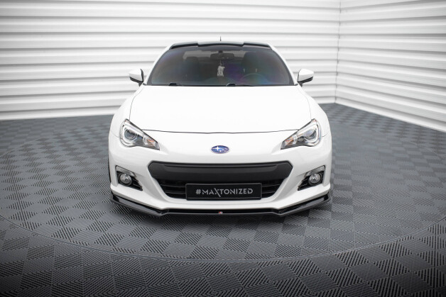 Cup Spoilerlippe Front Ansatz V.2 passend für Subaru BRZ Mk1 schwarz Hochglanz