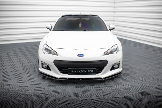 Street+ Spoilerlippe Front Ansatz V.4 passend für Subaru BRZ Mk1 schwarz Hochglanz