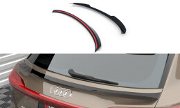 Unterer Heck Spoiler Aufsatz Abrisskante passend für Audi e-tron schwarz Hochglanz