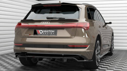 Unterer Heck Spoiler Aufsatz Abrisskante passend für Audi e-tron schwarz Hochglanz