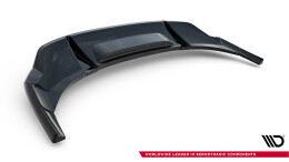 Mittlerer Cup Diffusor Heck Ansatz DTM Look passend für Audi e-Tron S-Line schwarz Hochglanz