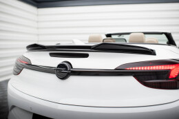 Heck Spoiler Aufsatz Abrisskante 3D für Opel Cascada schwarz Hochglanz