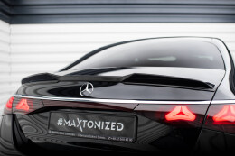 Heck Spoiler Aufsatz Abrisskante 3D für Mercedes-Benz E Limousine AMG-Line W214 schwarz Hochglanz