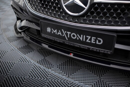 Cup Spoilerlippe Front Ansatz V.1 passend für Mercedes-Benz E AMG-Line W214 schwarz Hochglanz