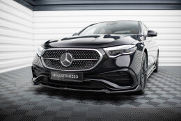 Cup Spoilerlippe Front Ansatz V.2 passend für Mercedes-Benz E AMG-Line W214 schwarz Hochglanz