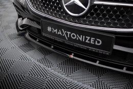 Cup Spoilerlippe Front Ansatz V.2 passend für Mercedes-Benz E AMG-Line W214 schwarz Hochglanz