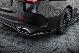 Mittlerer Cup Diffusor Heck Ansatz DTM Look passend für Mercedes-Benz E AMG-Line W214 schwarz Hochglanz