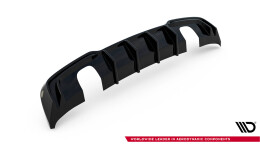 Heck Ansatz Diffusor für Audi A3 S-Line Sportback 8V Facelift (Einzelauspuff li. re.)