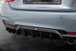Heck Ansatz Diffusor passend für BMW 4er Coupe /...