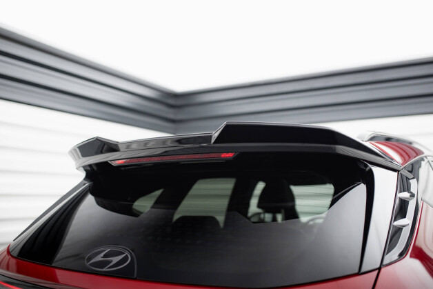 Heck Spoiler Aufsatz Abrisskante 3D passend für Hyundai Tucson N-Line Mk4 schwarz Hochglanz