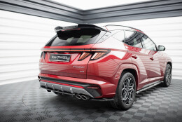 Heck Spoiler Aufsatz Abrisskante 3D passend für Hyundai Tucson N-Line Mk4 schwarz Hochglanz